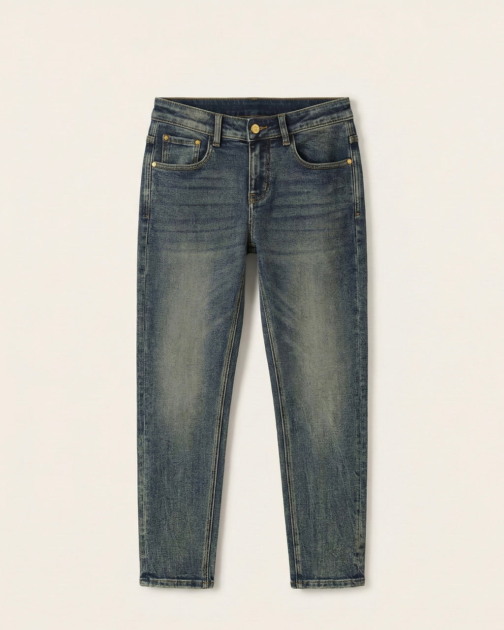 Christian Dior - Vintage Wash Slim Jeans with Multicolour Embroidery