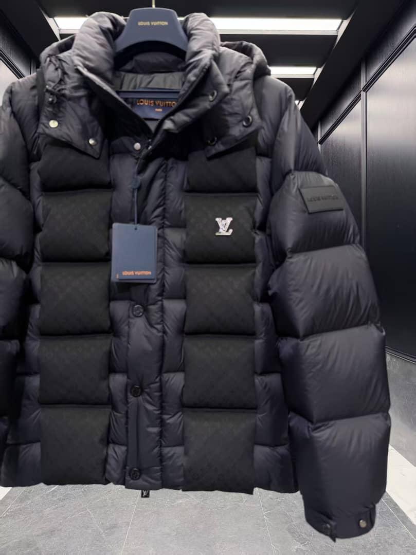Louis Vuitton Monogram Quilted Down Puffer Jacket - Black