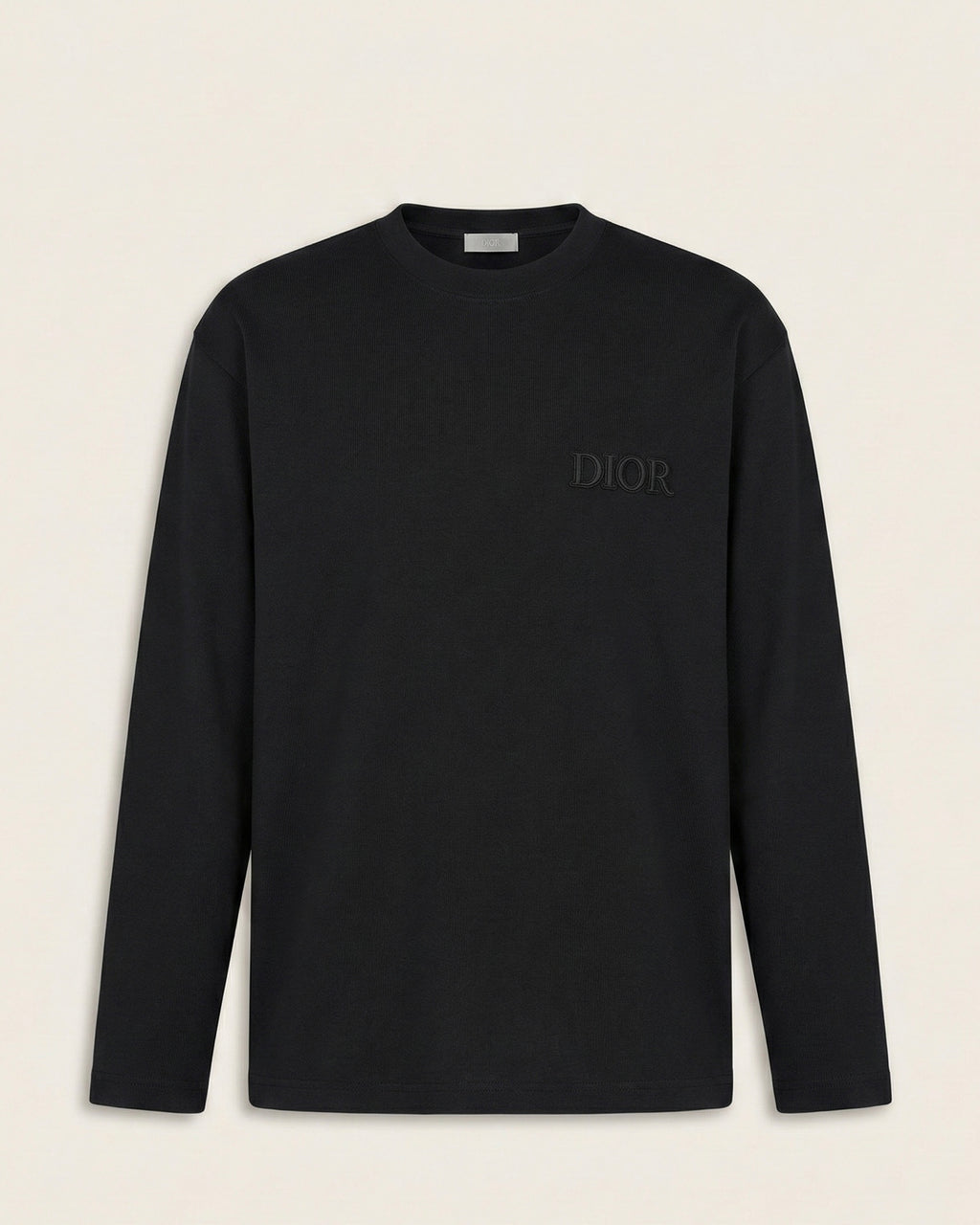Dior Long Sleeve Crewneck T-Shirt - Black