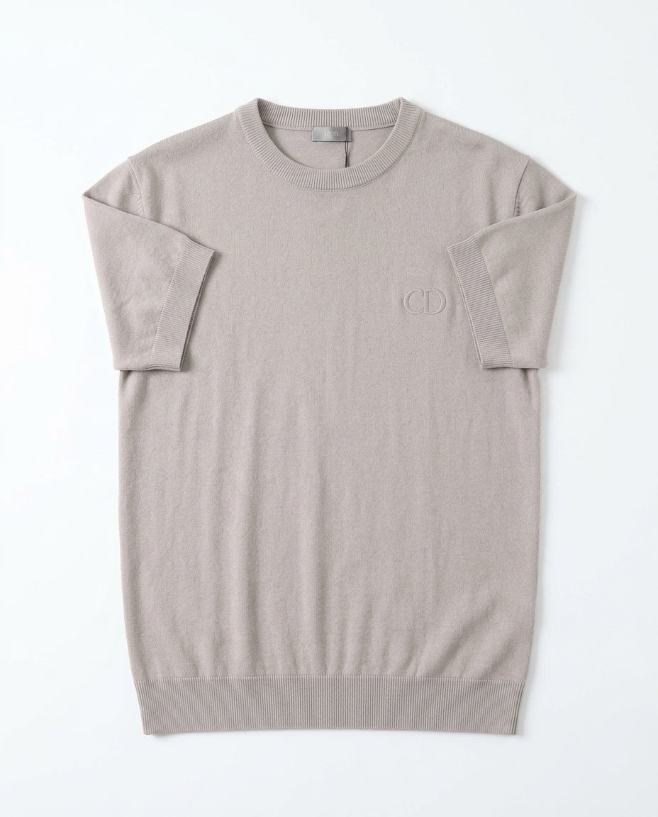 Dior - CD Logo Knitted T-Shirt