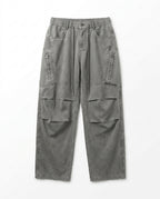 Balenciaga - Wide-Leg Utility Trousers in Washed Grey