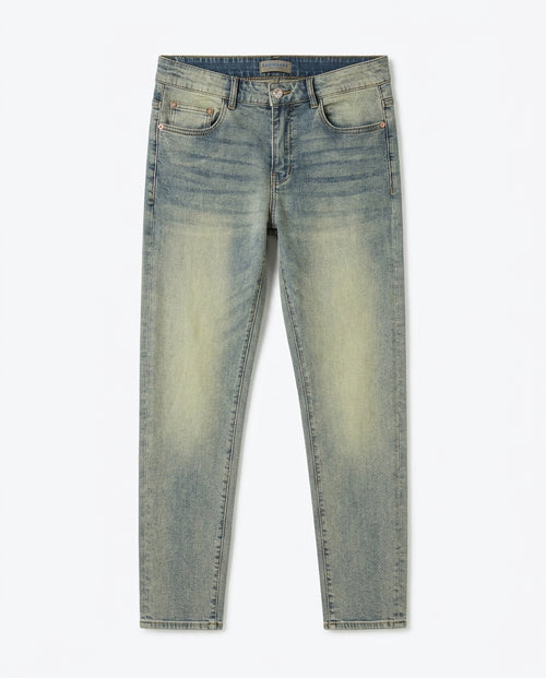 Burberry - Slim Fit Light Wash Tinted Jeans