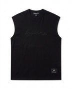 Y3 - Embroidered Signature Tank Top - Black
