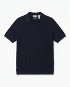 Brunello Cucinelli - Ribbed Knit Open-Neck Polo T-Shirt