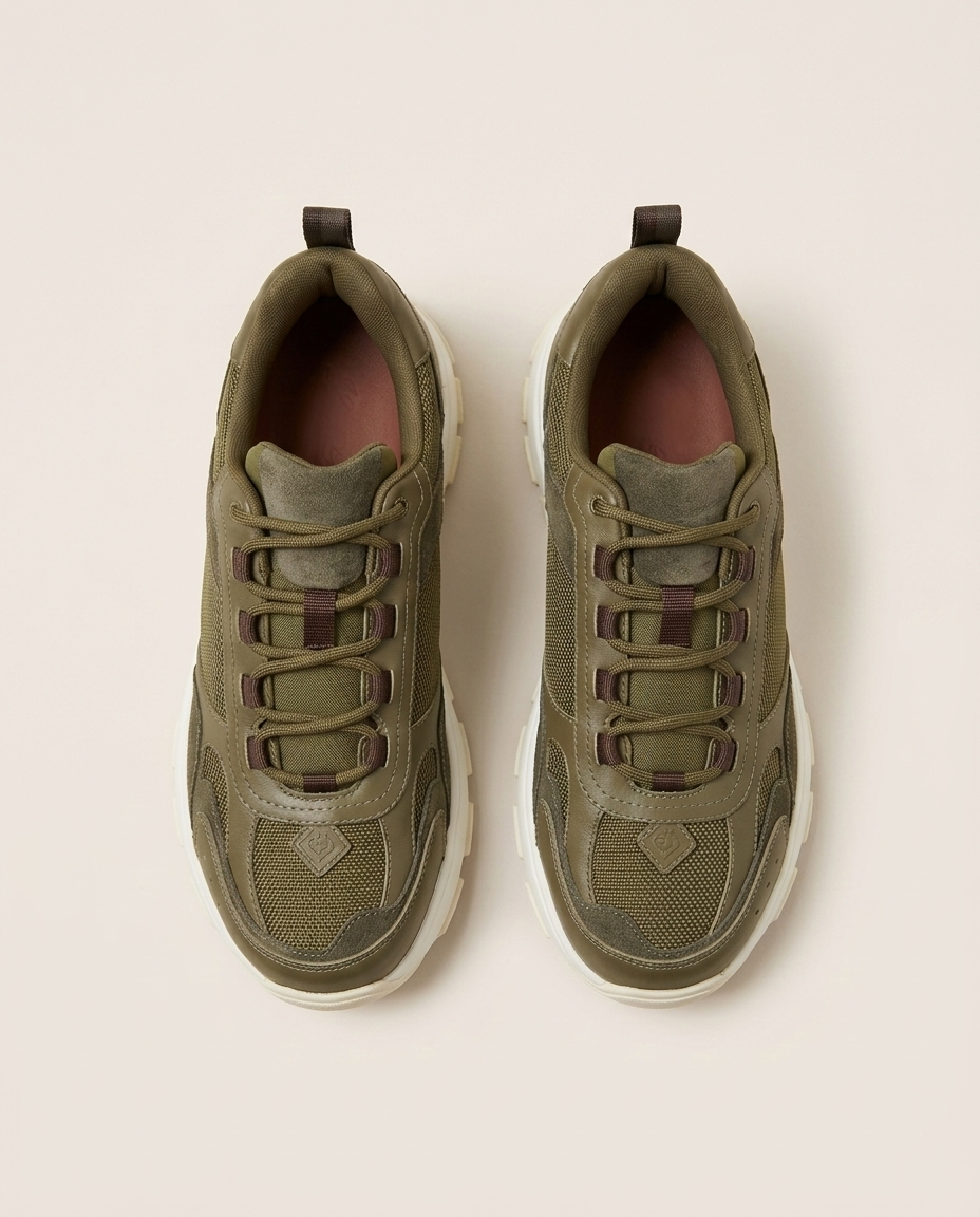 Loro Piana - 360 LP Technical Mesh & Suede Sneakers – Olive Green