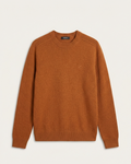 Zegna - Burnt Orange Knit Crewneck Sweater