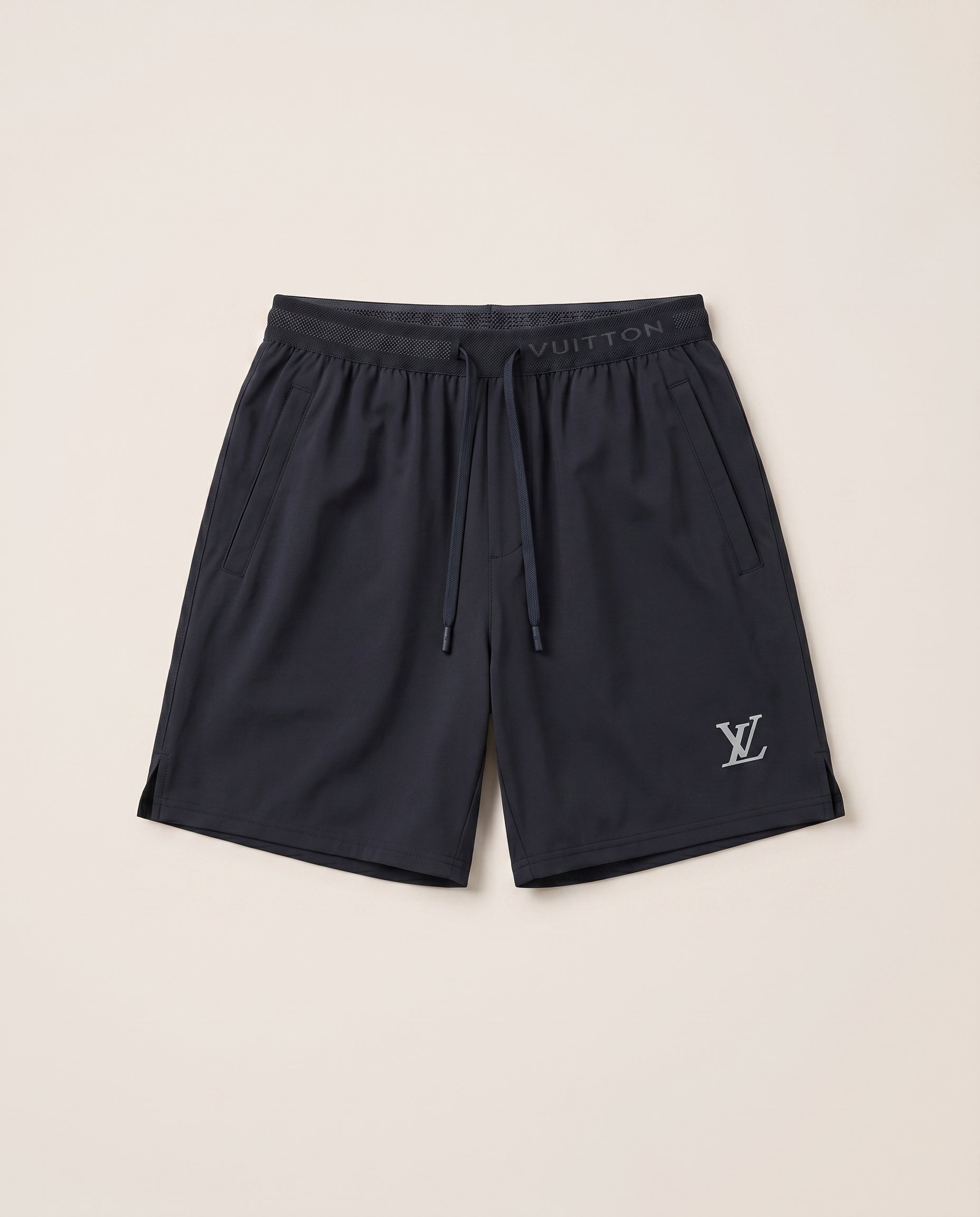 Louis Vuitton - LV Logo Tonal Swimwear Shorts - Navy Blue