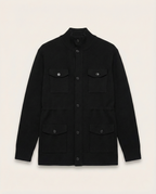 The Sartorial Knit Field Jacket in Noir Cashmere Blend