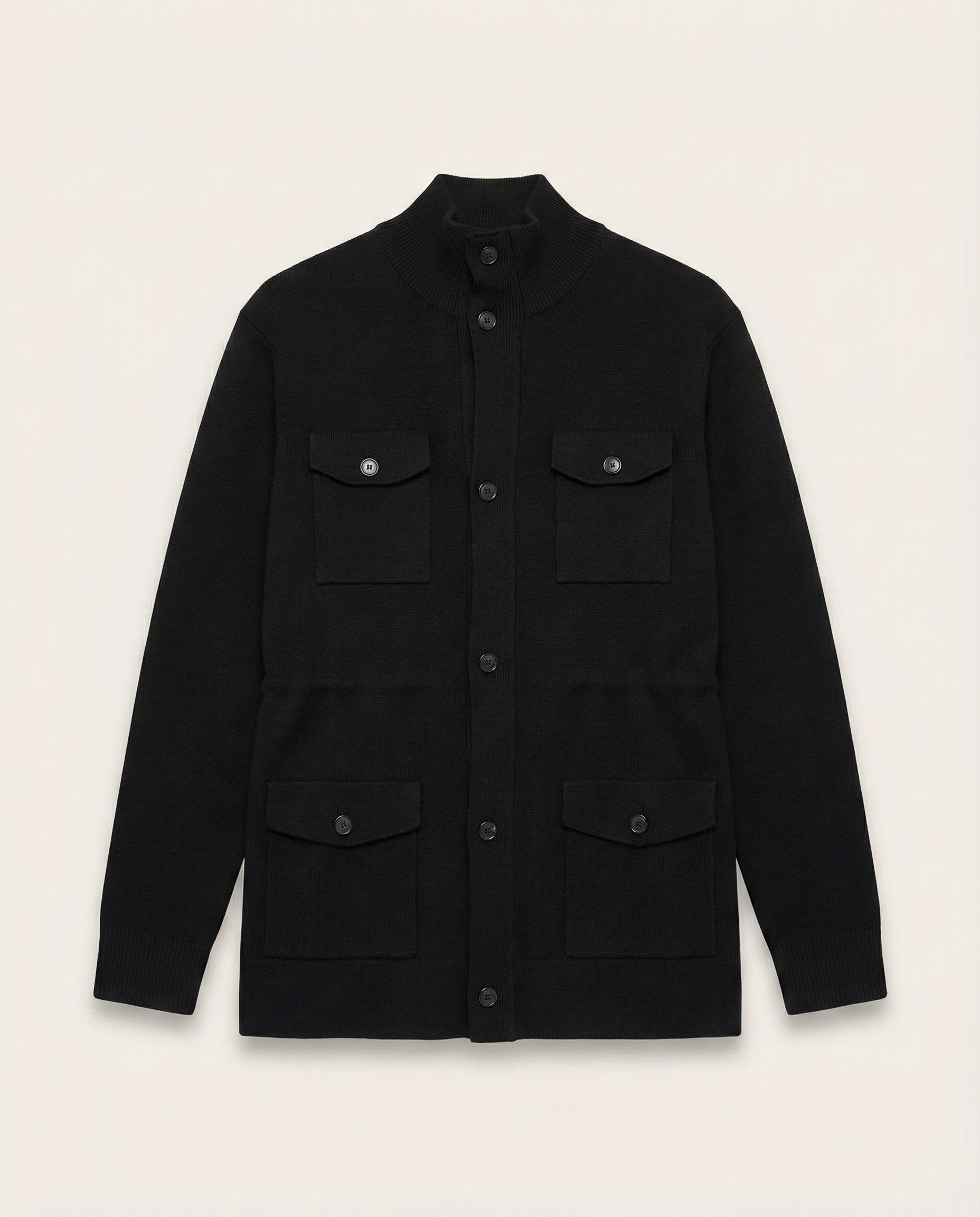 The Sartorial Knit Field Jacket in Noir Cashmere Blend