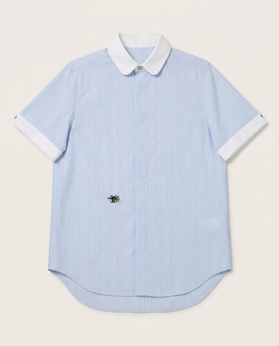 Louis Vuitton - Striped Short-Sleeve Shirt and Shorts Matching Set