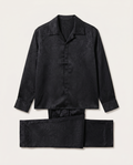 Versace - Black Medusa Jacquard Silk-Satin Set