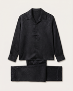 Versace - Black Medusa Jacquard Silk-Satin Set
