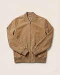 Tom Ford Suede Bomber Jacket - Camel