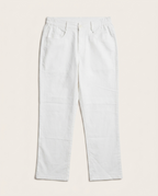 Brunello Cucinelli - Men's Straight-Leg Cotton Trousers in White