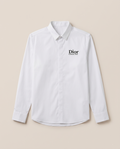 Christian Dior - Men’s Signature Logo Poplin Shirt in Optic White