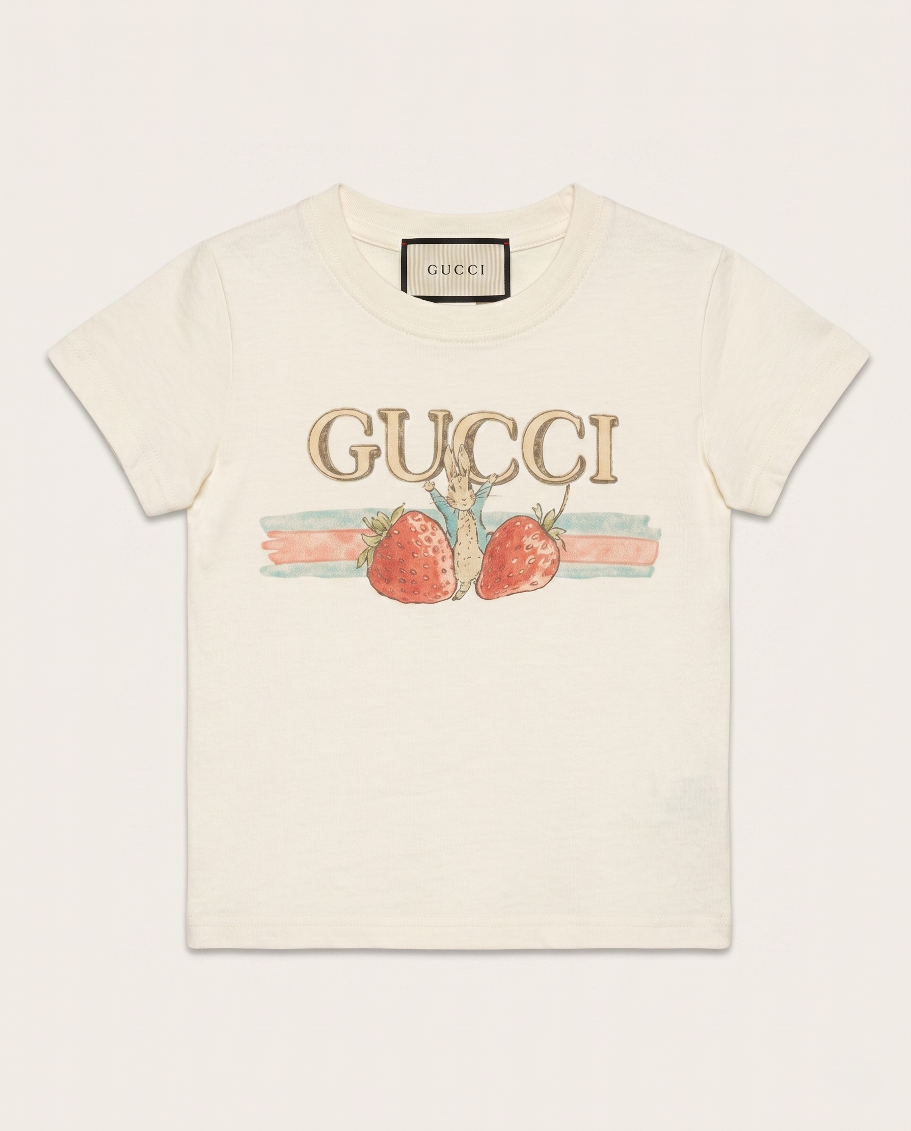 Gucci - Girls Off-White Strawberry T-shirt