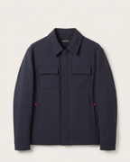 Kiton - Navy Blue Utility Shirt Jacket