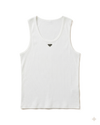 Prada - Ribbed Cotton Tank Top