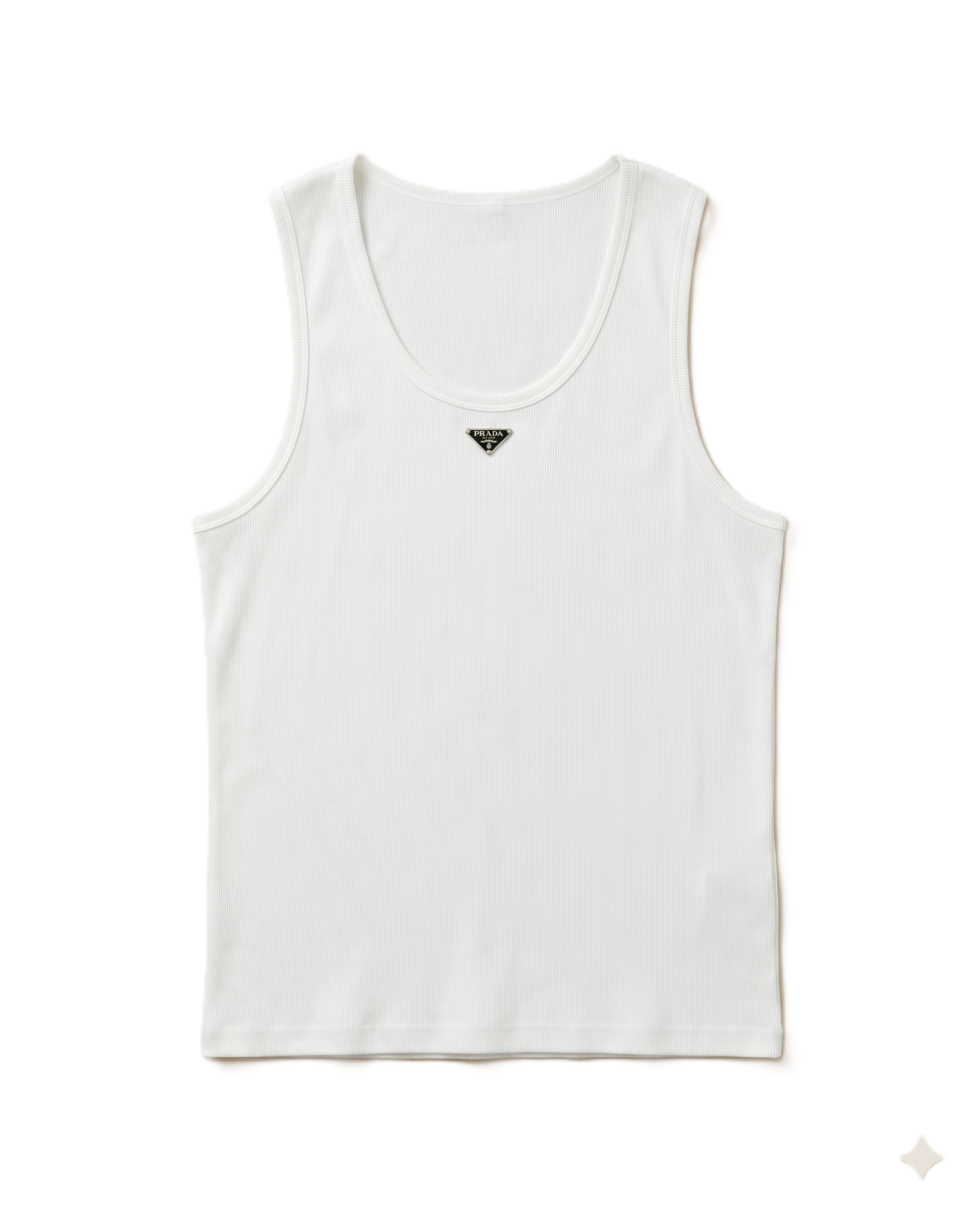 Prada - Ribbed Cotton Tank Top