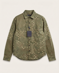 Louis Vuitton - Monogram Panelled Khaki Green Overshirt