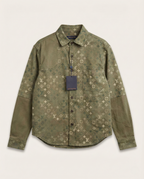 Louis Vuitton - Monogram Panelled Khaki Green Overshirt