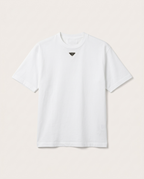 Prada - Enameled Triangle Logo Cotton T-Shirt
