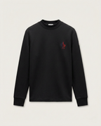 Moncler Tricolor Logo Crewneck Sweatshirt - Black