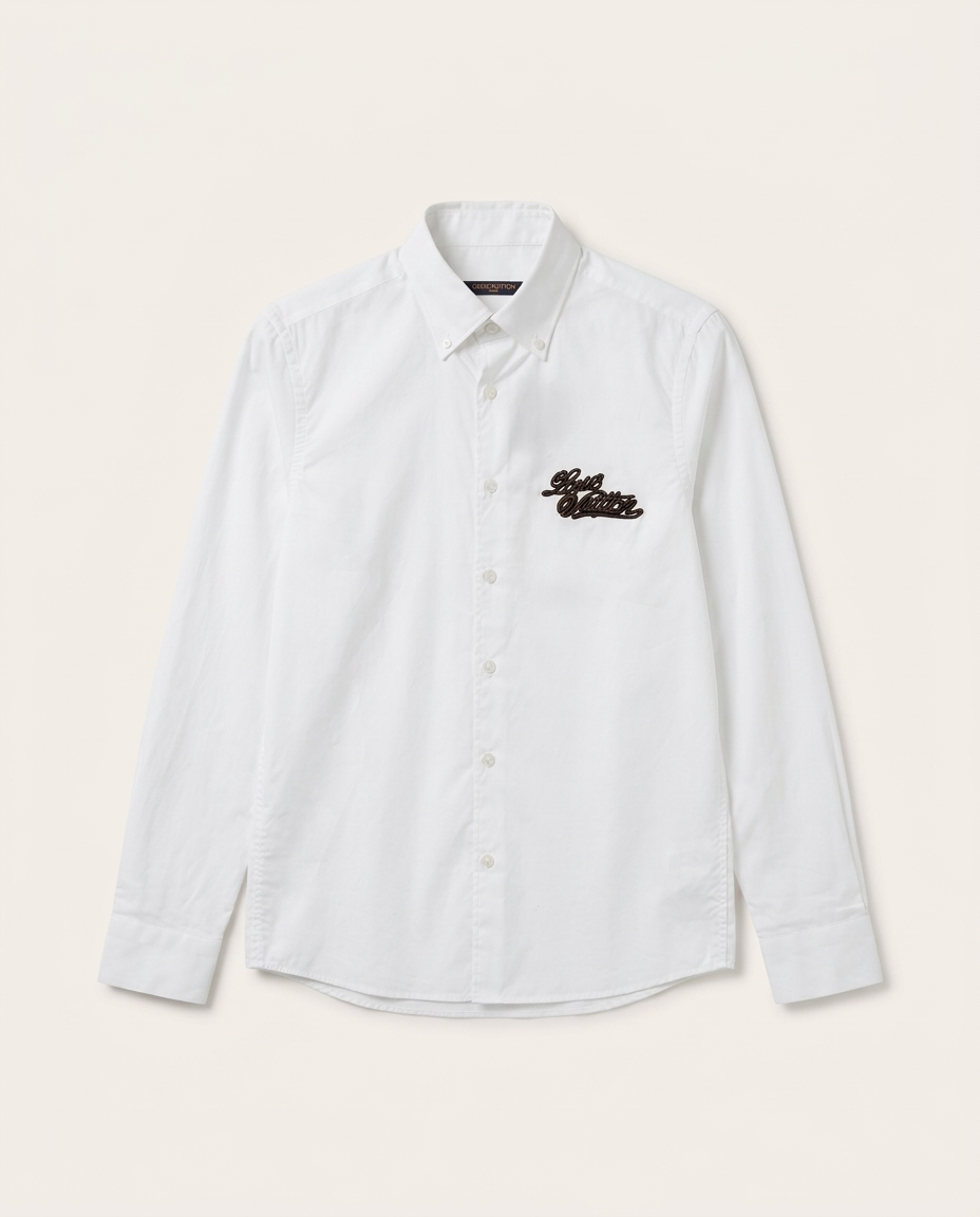 Louis Vuitton - Embroidered Signature Oxford Shirt