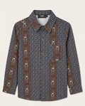 Fendi Kids - Logo Stripes Shirt