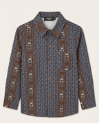 Fendi Kids - Logo Stripes Shirt