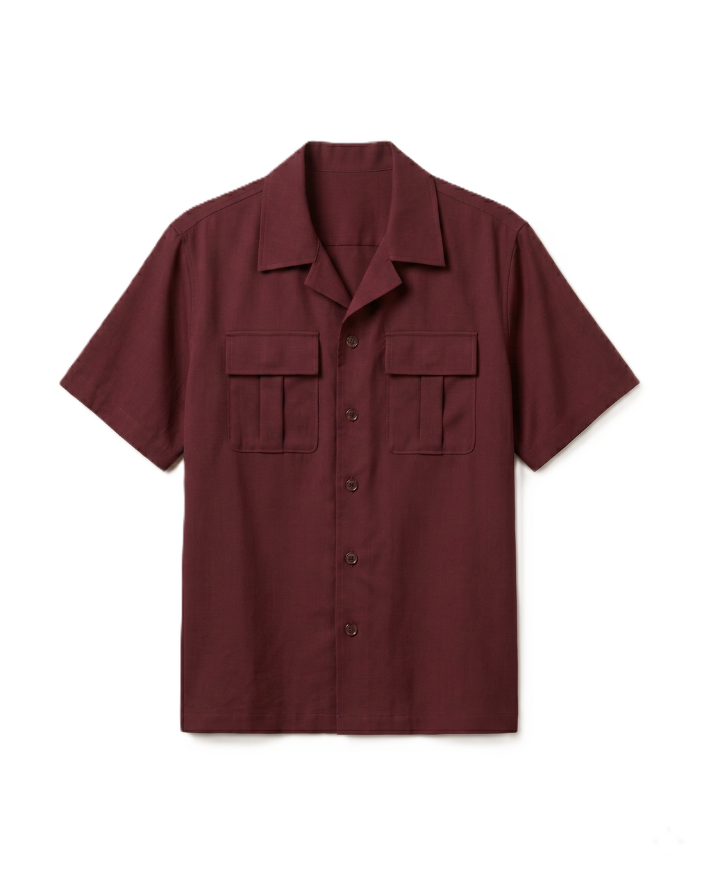 The Resort Burgundy Two-Piece Set - Shirt & Pants