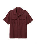The Resort Burgundy Two-Piece Set - Shirt & Pants