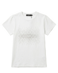 Gucci Kids - Crystal Interlocking G Puff-Sleeve T-Shirt - White