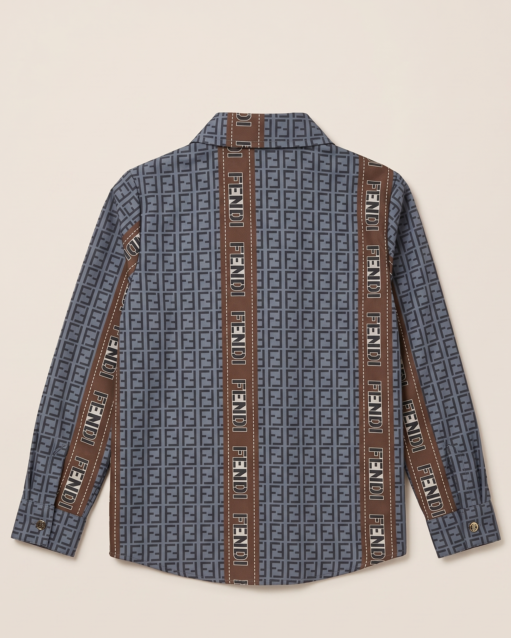 Fendi Kids - Logo Stripes Shirt