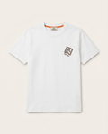 Hermès - Embroidered Equestrian Horse Motif T-Shirt in White Cotton