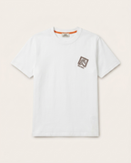 Hermès - Embroidered Equestrian Horse Motif T-Shirt in White Cotton