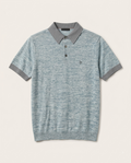 Loro Piana - Mélange Silk & Cotton Knit Polo - Glacier Blue