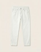 Louis Vuitton - Embellished Monogram White Denim Jeans