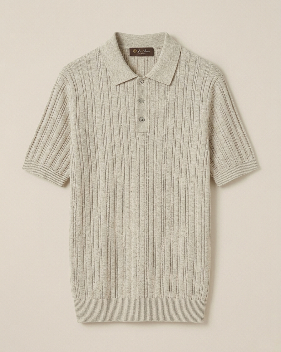 Loro Piana - Ribbed Cashmere and Silk Polo Shirt