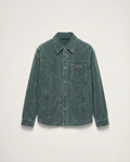 Prada - Petroleum Green Corduroy Overshirt