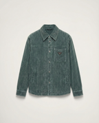 Prada - Petroleum Green Corduroy Overshirt