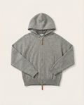 Loewe - Anagram-Embroidered Grey Knitted Zip-Up Hoodie