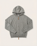 Loewe - Anagram-Embroidered Grey Knitted Zip-Up Hoodie