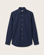 Loro Piana - André Shirt in Deep Navy André Cotton-Cashmere Blend