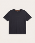 ZEGNA - Tonal Logo Embroidered Cotton T-Shirt in Dark Charcoal