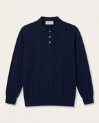 Valentino - Textured Vertical-Rib Old Money Polo Sweater