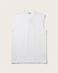 Moncler - Signature Embossed Side-Logo Sleeveless Cotton Tee – Optic White