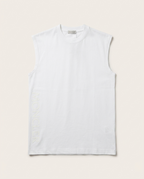 Moncler - Signature Embossed Side-Logo Sleeveless Cotton Tee – Optic White
