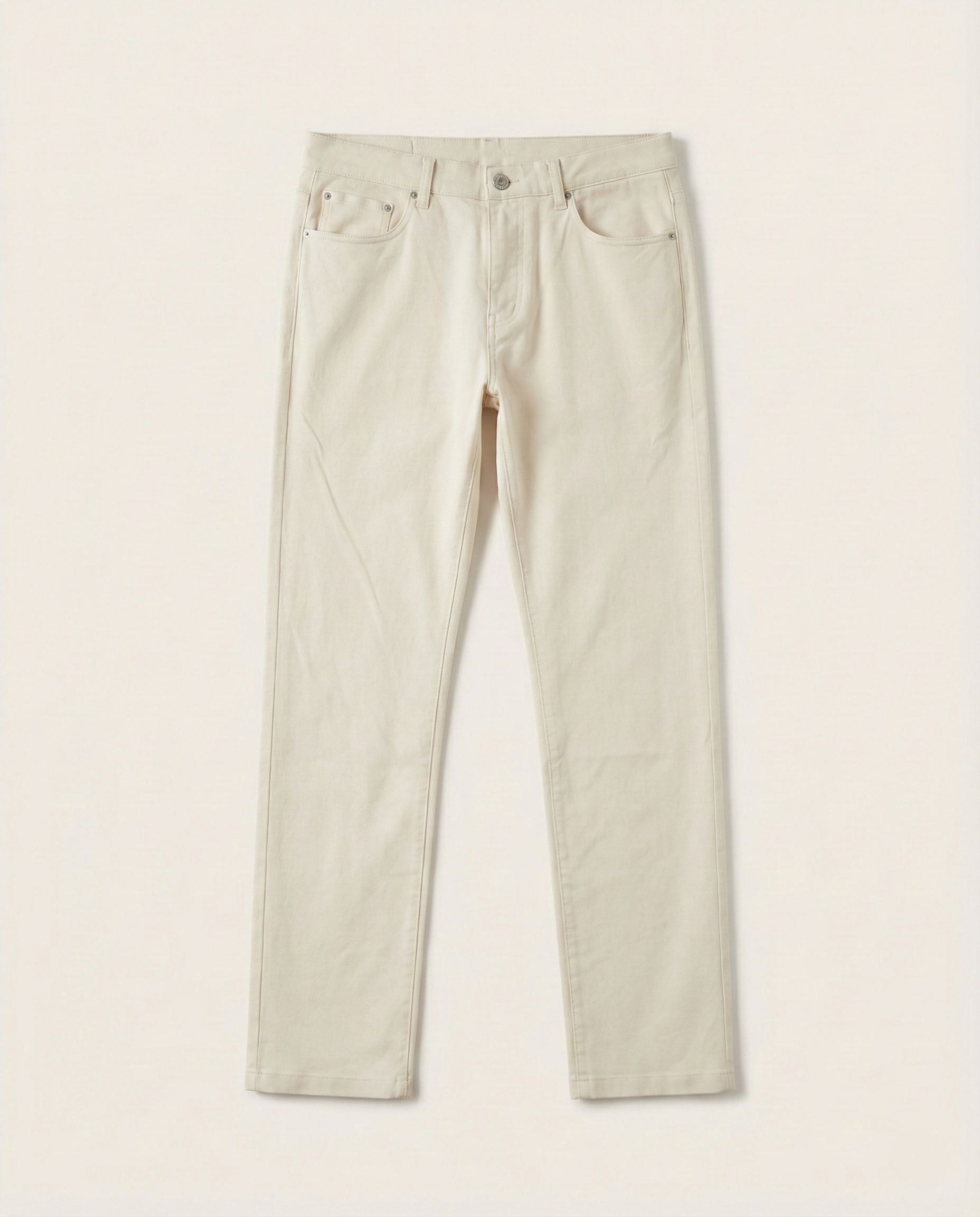 Zegna - Five-Pocket Cotton Twill Trousers - Off-White