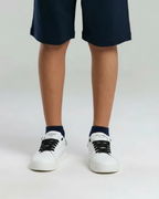 Dolce & Gabbana - Junior White Leather Sneakers with Contrast Laces